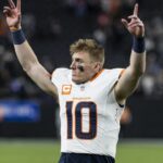 Bo Nix limited Thursday with back injury