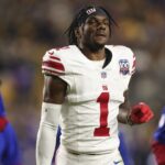 Malik Nabers not practicing during open portion of Giants practice