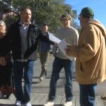 St. Mary Health Center supporters, volunteers protest outside Basilica of Saint Mary