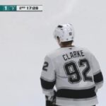 Brandt Clarke with a Goal vs. San Jose Sharks