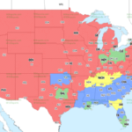 NFL Week 17 TV coverage maps