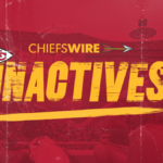 Inactives for Chiefs vs. Steelers, Week 17