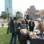 Menorah lighting held outside One Government Center