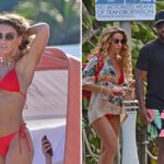 Jason Derulo’s Ex Jena Frumes Wears Red Biki...