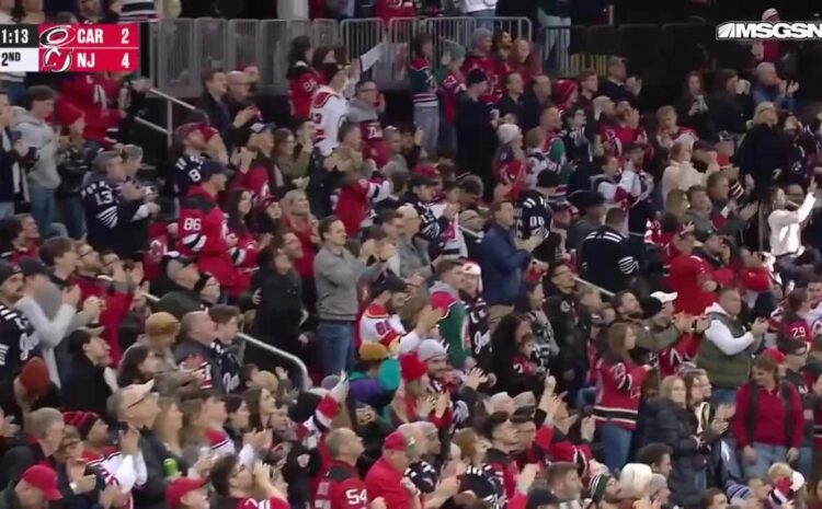  Dawson Mercer with a Goal vs. Carolina Hurricanes