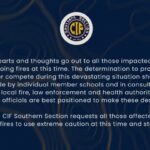 SBLive Sports echoes CIF: Stay safe, use caution, and our hearts are with Southern California