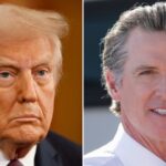 Newsom and Trump face off from a distance as Los Angeles fires burn