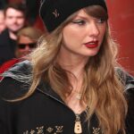 Taylor Swift arrives at Chiefs vs. Bills AFC Champ...