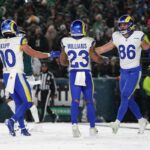 Best photos from snowy Rams-Eagles battle in divisional round