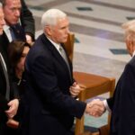 See interaction between Trump and Pence at Carter’s funeral