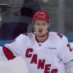 Sebastian Aho with a Goal vs. New York Rangers