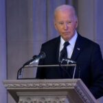 Biden says there’s an obligation to stand up to the abuse of power while honoring Carter