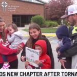 2024 tornado outbreak: Elkhorn boy reunited with favorite book after family loses house in destructive storm