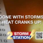 Saturday AM Forecast: Finally trending in a drier direction, heat cranks up