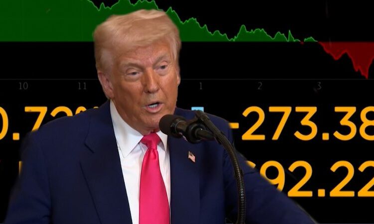  Dow swings wildly after Trump sends mixed messages...