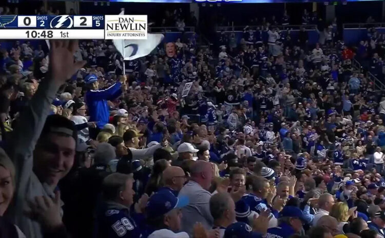 Darren Raddysh with a Powerplay Goal vs. St. Louis Blues